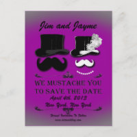 Moustache vintage Enregistrer La Date
