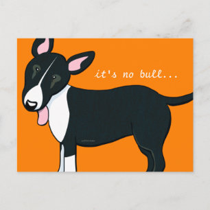 Carte Postale Faire-part Moved Bull Terrier Dog Nouvelle adresse