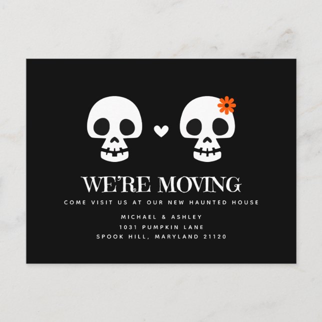Carte postale Faire-part moving Skuls doux (Devant)