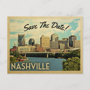 Carte Postale Faire-part Nashville Sauvez La Date Tennessee