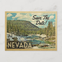 Nevada Sauvez La Date Montagnes Rivière Neige