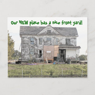 Carte Postale Faire-part Nice Front Yard Funny Changement d'adresse