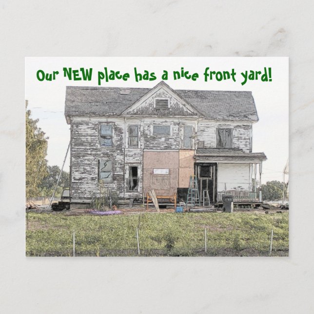 Carte Postale Faire-part Nice Front Yard Funny Changement d'adresse (Devant)