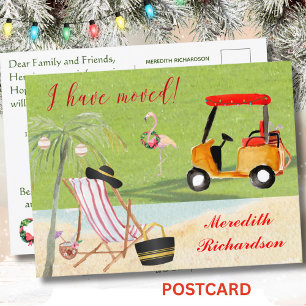 Carte Postale Faire-part Noël Je Déménage Ocean Beach Budget Déménagement