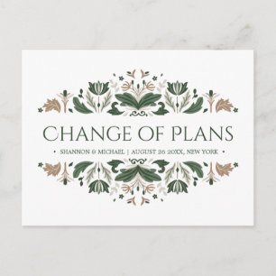 Carte Postale Faire-part noeud celtique   Changement de plan Mariage irland