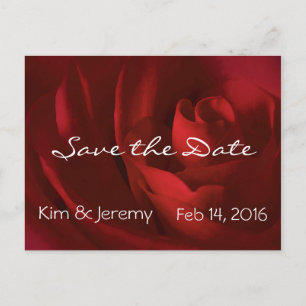 Carte Postale Faire-part Notre amour romantique Sauvez la date