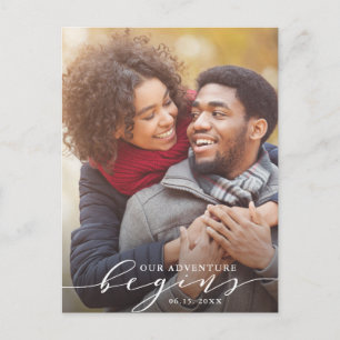 Carte Postale Faire-part Notre aventure commence  Enregistrer la photo de d