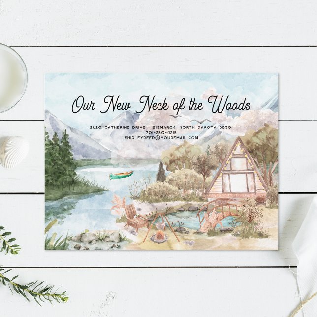 Carte Postale Faire-part Notre nouveau quartier | Annonce de déménagement (Créateur téléchargé)