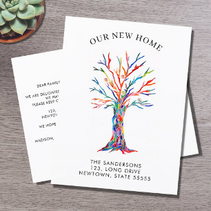 Carte Postale Faire-part Notre nouvelle maison Botanique Déménagement