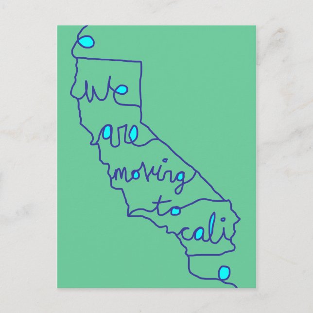 Carte Postale Faire-part nous allons à cali (Devant)