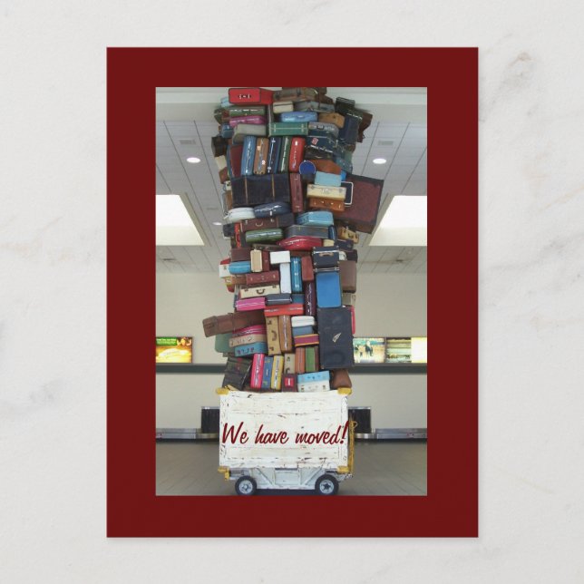 Carte Postale Faire-part Nous avons déménagé ! (Devant)