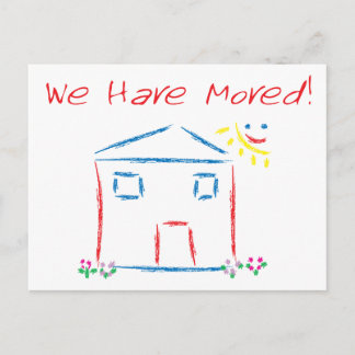 Carte Postale Faire-part Nous Avons Déménagé