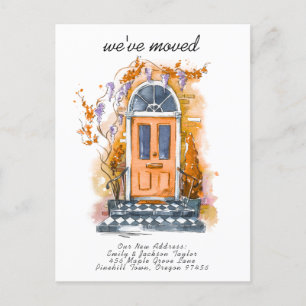 Carte Postale Faire-part Nous avons déménagé - Adresse moderne nouvelle aqu