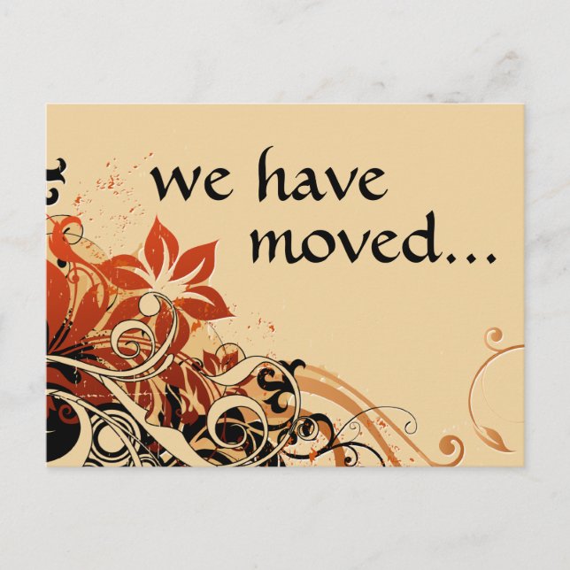 Carte Postale Faire-part nous avons déménagé annonce (Devant)