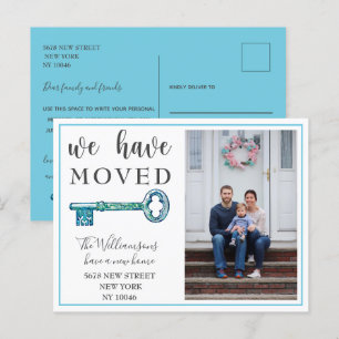 Carte Postale Faire-part Nous Avons Déménagé Annonce de Déménagement Photo