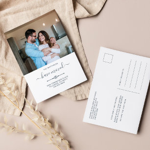 Carte Postale Faire-part Nous avons déménagé Changement d'adresse Photo Dép