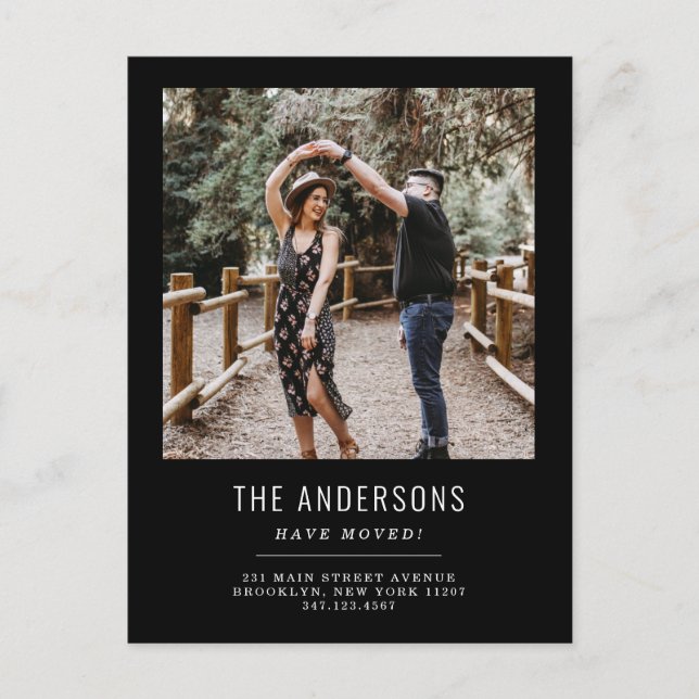Carte Postale Faire-part Nous avons déménagé Changement d'adresse Photo noi (Devant)