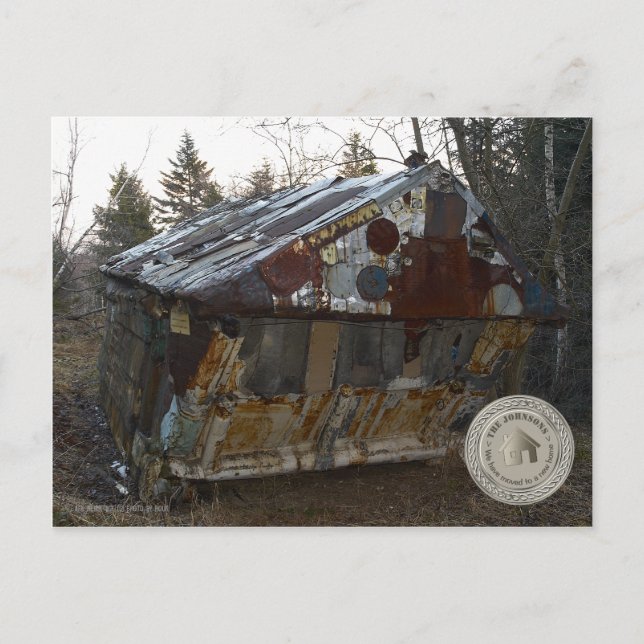 Carte Postale Faire-part Nous avons déménagé dans une nouvelle maison | Cam (Devant)