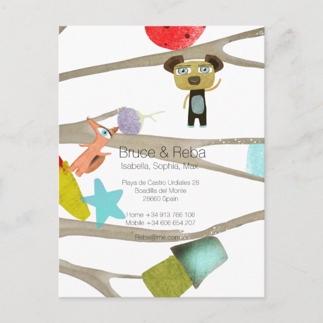 Carte Postale Faire-part Nous avons déménagé en Espagne (Devant)