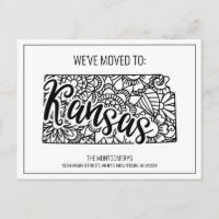 Nous avons déménagé Floral Mandala Kansas State