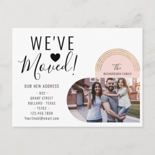 Carte Postale Faire-part Nous avons déménagé notre nouvelle adresse Photo H