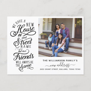 Carte Postale Faire-part Nous avons déménagé   Nouveau numéro de maison et 