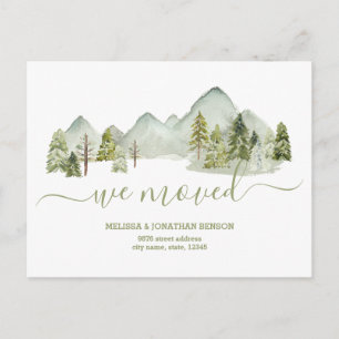 Carte Postale Faire-part Nous avons déménagé Nouvelle adresse de la maison