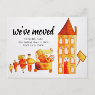 Carte Postale Faire-part Nous Avons Déménagé Nouvelle Adresse De Résidence
