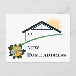 Carte Postale Faire-part Nous Avons Déménagé Nouvelle Adresse Domicile