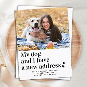 Carte Postale Faire-part Nous avons déménagé Nouvelle Adresse Photo de chie