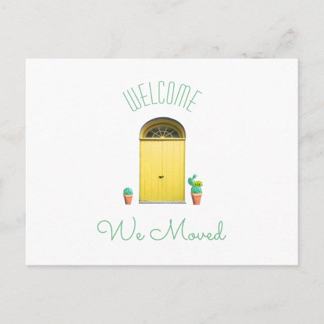 Carte Postale Faire-part Nous avons déménagé Nouvelle Adresse Sud-Ouest Por (Devant)