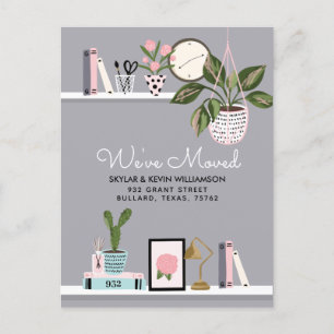 Carte Postale Faire-part Nous avons déménagé - Nouvelle Décoration du mur d