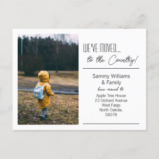 Carte Postale Faire-part Nous avons déménagé... Photo d'une nouvelle adress