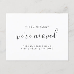 Carte Postale Faire-part Nous avons déménagé Venez découvrir le changement