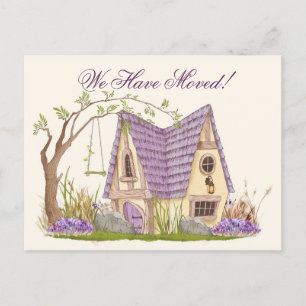 Carte Postale Faire-part Nous avons déménagé Whimsical Cottage Nouvelle adr