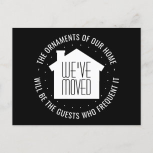 Carte Postale Faire-part Nous avons déplacé adresse d'invitation de