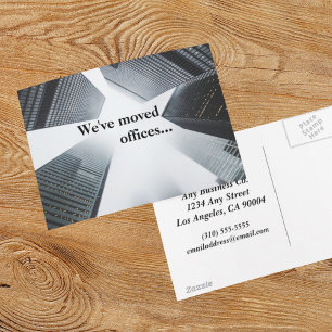 Carte Postale Faire-part Nous avons déplacé des bureaux Changement d'adress