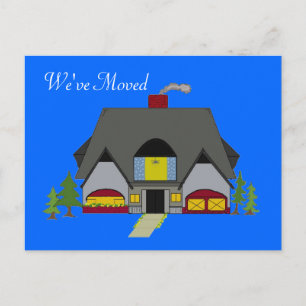 Carte Postale Faire-part Nous avons déplacé la conception de Cozy House