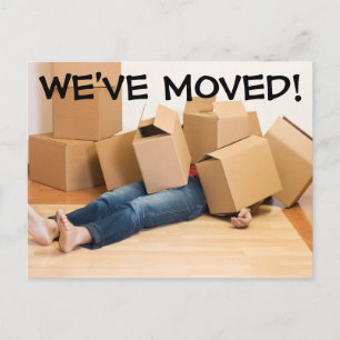 Carte Postale Faire-part Nous avons déplacé le changement d'adresse la