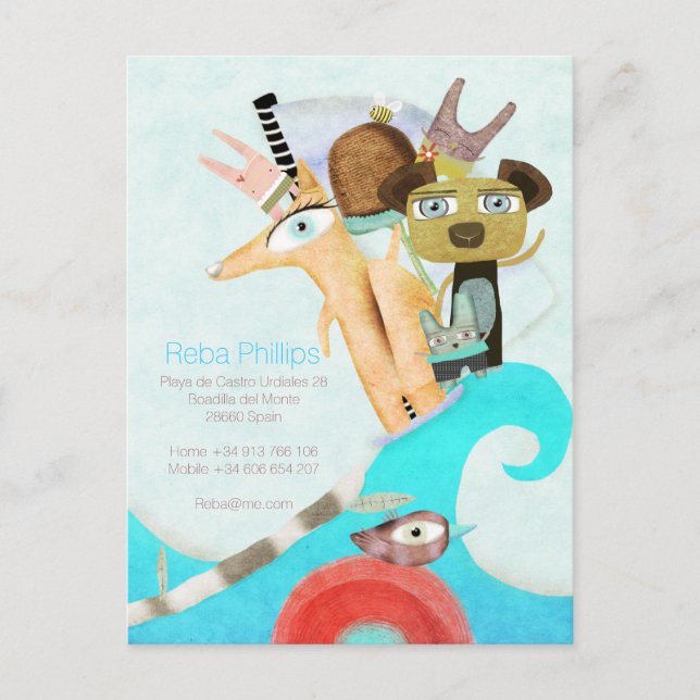 Carte Postale Faire-part Nous avons déplacé l'Espagne (Devant)