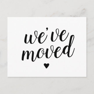 Carte Postale Faire-part Nous avons déplacé un nouveau changement d'adresse