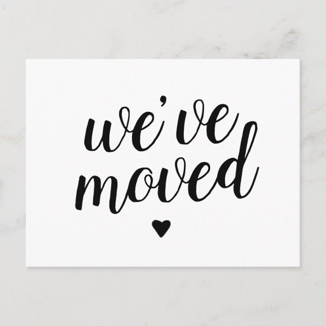 Carte Postale Faire-part Nous avons déplacé un nouveau changement d'adresse (Devant)