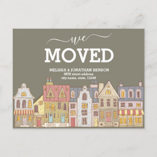 Carte Postale Faire-part Nous Avons Déplacé Une Nouvelle Adresse Domestique