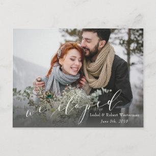 CARTE POSTALE FAIRE-PART NOUS AVONS ÉLOIGNÉ