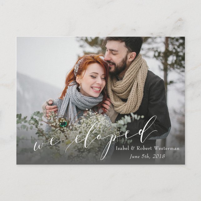 CARTE POSTALE FAIRE-PART NOUS AVONS ÉLOIGNÉ (Devant)