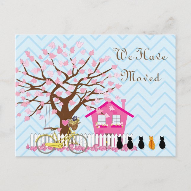 Carte Postale Faire-part Nous avons Moved Postcard (Devant)