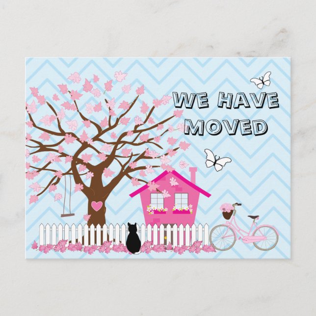 Carte Postale Faire-part Nous avons Moved Postcard (Devant)