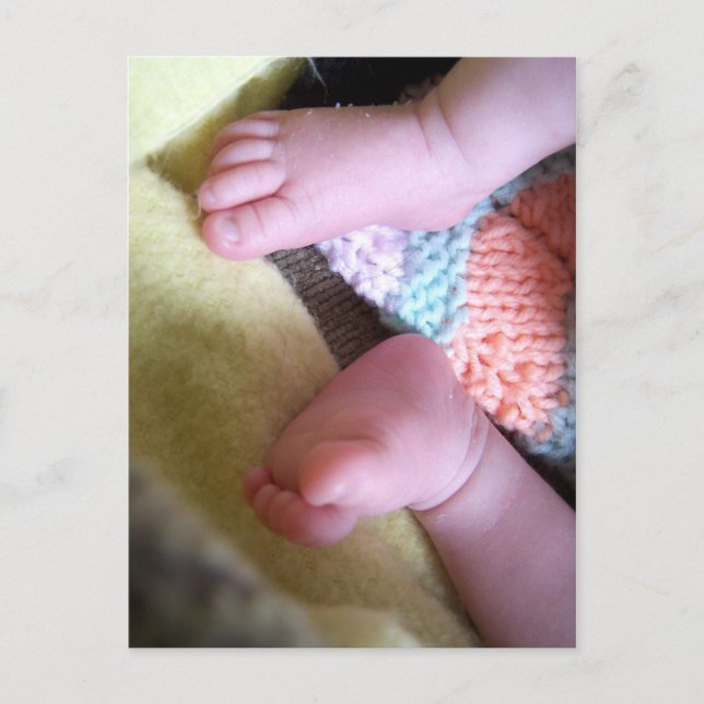 Carte Postale Faire-part Nous avons un BÉBÉ ! ! (Devant)