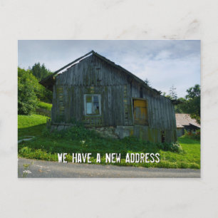Carte Postale Faire-part Nous avons une nouvelle adresse Drôle
