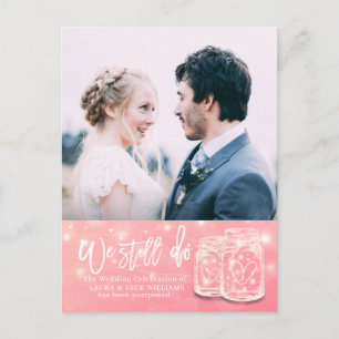 Carte Postale Faire-part Nous Continuons À Reporter Mariage Photo Reprogram